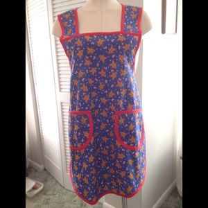 Apron, Christmas design handmade vintage inspired